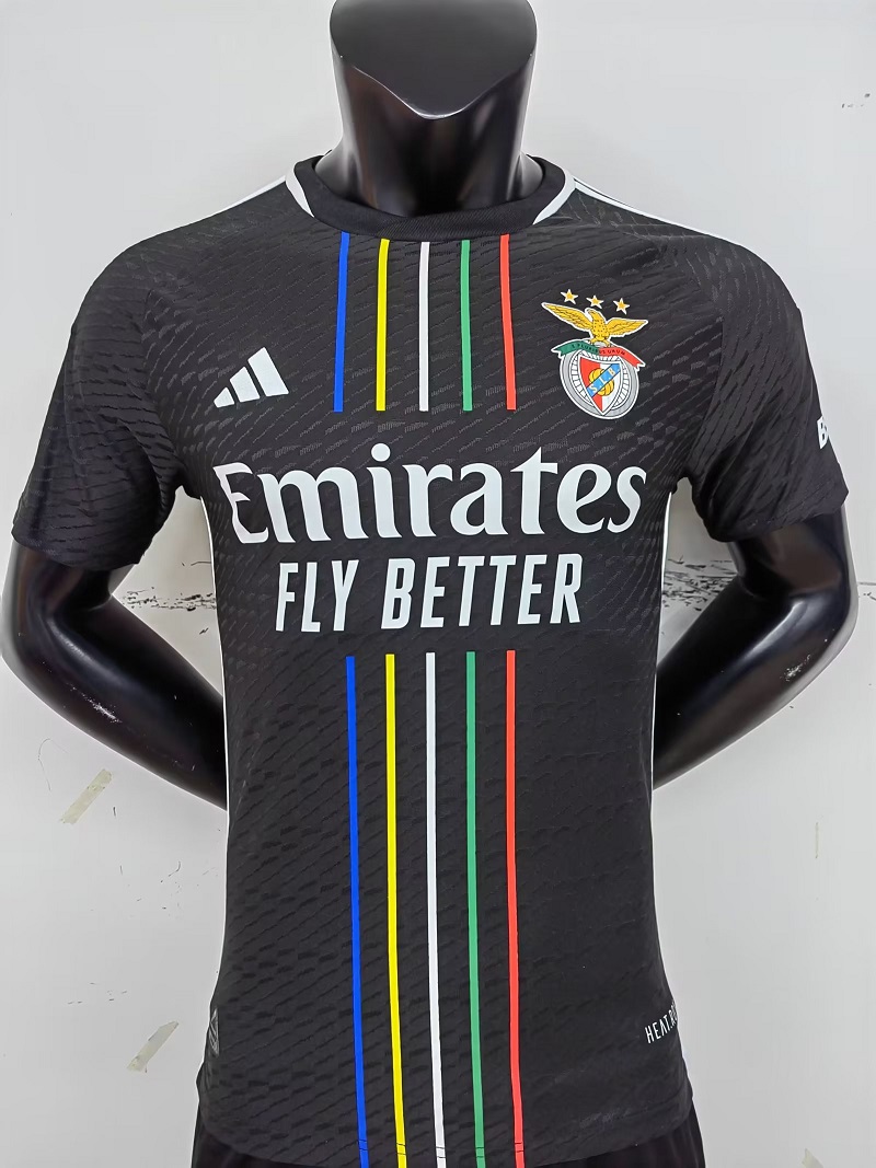 AAA Quality Benfica 23/24 Away Black Soccer Jersey(Player)